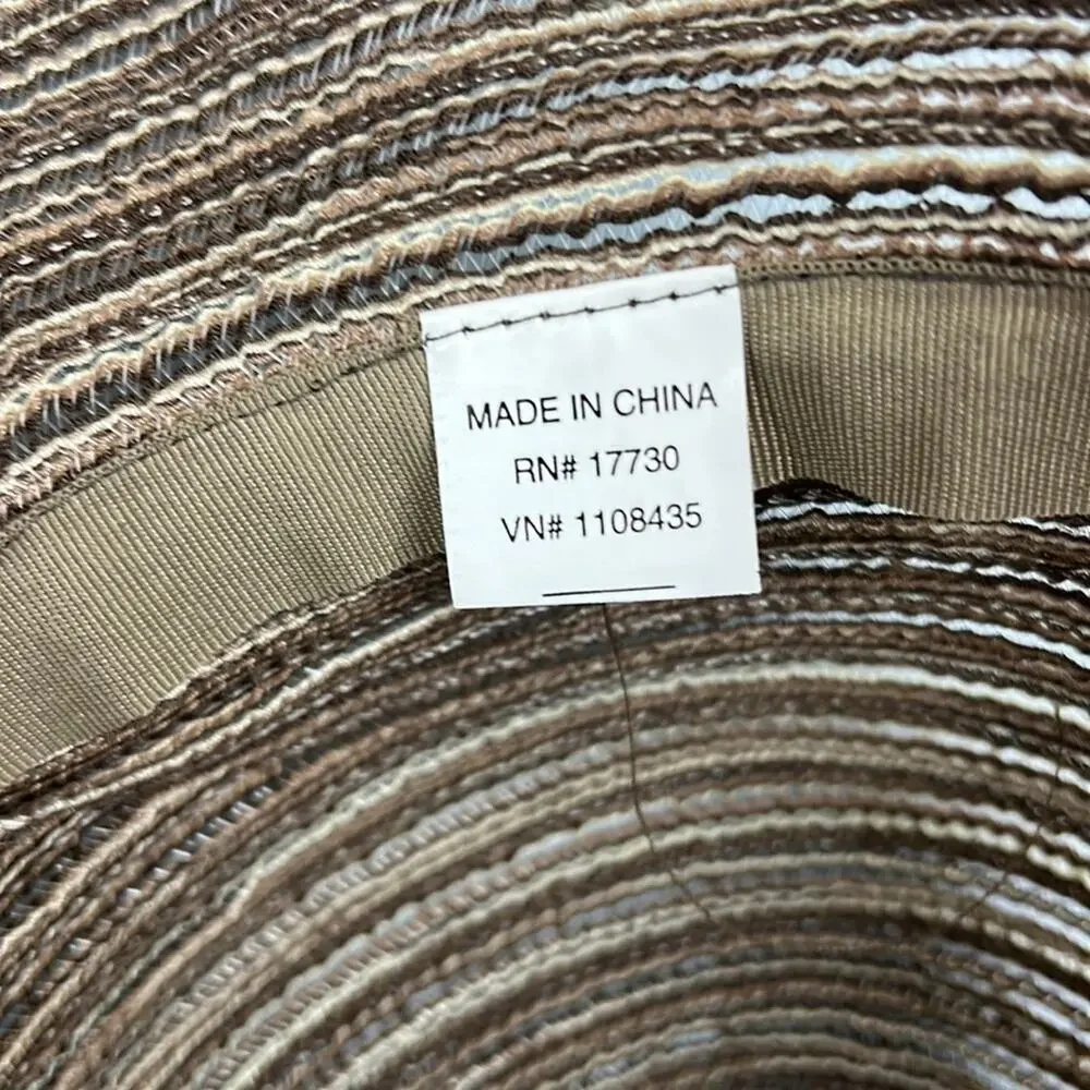 Women’s neutral floppy woven sun hat - Picture 5 of 7